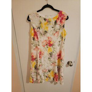 Studio One New York Women's Size 12 Floral Mini Dress Pre-Owned